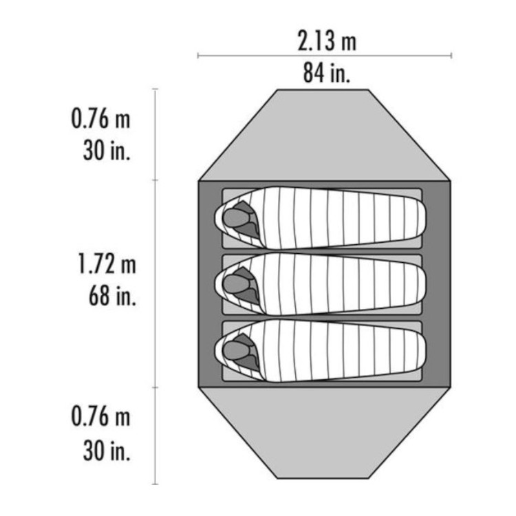 MSR Elixir Tent 3P with Footprint